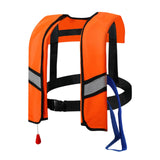 Maxbell Snorkel Vest Automatic Inflatable Safe Vest for Snorkeling Boating Outdoor Orange