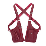 Maxbell Underarm Shoulder Bag Stylish Mobile Phone Bag for Running Shopping Hiking Red
