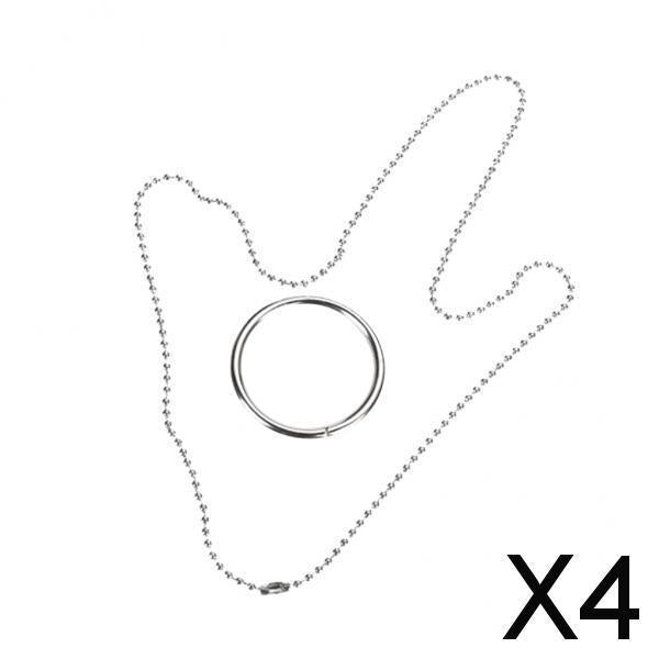 Maxbell 4xMagic Ring Chain Metal Magic Trick Props Knot