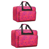 Maxbell 2x Sewing Machine Storage Bag Carrying Bag Sewing Machine Carrying Case Rose Red