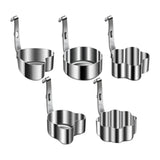 Maxbell 5 Pieces Egg Rings Accessories Egg Moulds for Burger Mini Pancakes Breakfast
