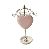 Maxbell Jewelry Organizer Hanger Jewelry Tower for Showcase Dressing Table Necklaces Pink