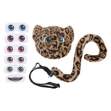 Maxbell Faux Leopard Mask and Tail Cosplay Costume for Stage Show Soft Bendable Tail Style D