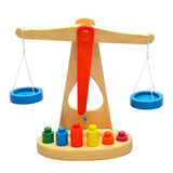 Maxbell Maxbell Montessori Wooden Balance Beam Scale Toy Kids Balancing Game Toy Set