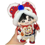 Plush Doll, 20cm Doll, Cute Dress-Up Plush Toy, Collectible Gift Doll+New Year Set 20cm