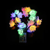 Maxbell 20LEDs Green Rattan Rose String Fairy Light 2.2m Garland Fairy Light Colorful - Aladdin Shoppers