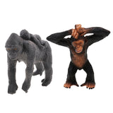 Maxbell Realistic Gorilla with baby + Little Gorilla Wildlife Animal Model Kids Toy