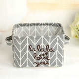 Maxbell 2x Cute Reusable Square Storage Basket Laundry Bin Home Organiser Makeup Box