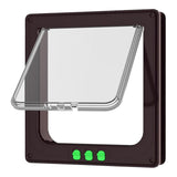 Maxbell Cat Door Lightweight for Cats Doggy Pet Supplies for Interior Exterior Doors Brown