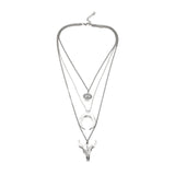 Maxbell Boho Layered Necklace Stylish Cool Western Women Pendant for Decor Accessory