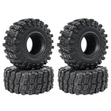 Maxbell 4Pcs 1/10 RC Wheels and Tires Easy to Install RC Tires for SCX10 RC Car
