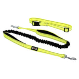Maxbell Maxbell Reflective Pet Dog Leash Traction Rope Puppy Harness with Waistband Yellow