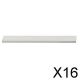 Maxbell 16x6 String Acoustic Guitar Bone Bridge Saddle for Guitar Parts