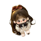 Maxbell Ute Cotton Doll Girls Gift Ollectible Plush Girl Doll for Infant Gifts Girls No Skeleton White