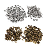 200 Pieces Single Cap Rapid Rivets DIY Leather Craft Repair 9x8mm