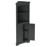 Tall Corner Cabinet with Doors for living room, bathroom,Dining Room or