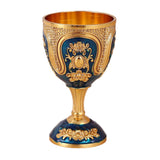 Maxbell Wine Glass Easy Clean Party Favors Portable Decoration Birthday Gifts Goblet Gold Blue