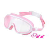 Maxbell Kids Swim Goggles No Leaking Adjustable for Snorkeling Indoor Boys and Girls Pink and White