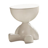 Maxbell Side End Table with Storage Bedroom Statue Farmhouse Small Cute Coffee Table White