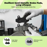 Universal Disc Brake Pads, Front & Rear, Motorcycle CBT125 9x4.9x1cm