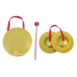 Maxbell Mini Small Hand Cymbals Gong Instrument for Holiday Celebration Parties Kids 9cm
