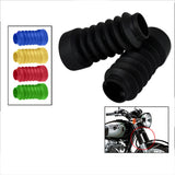 Maxbell 2xMotorcycle Rubber Fork Dust Cover Front Gaiters Boots For JOG50 JOG90 Yellow