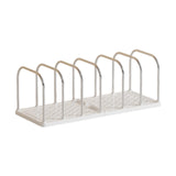 Maxbell Book End Sturdy Versatile Book Support Bookend for Office School Living Room White