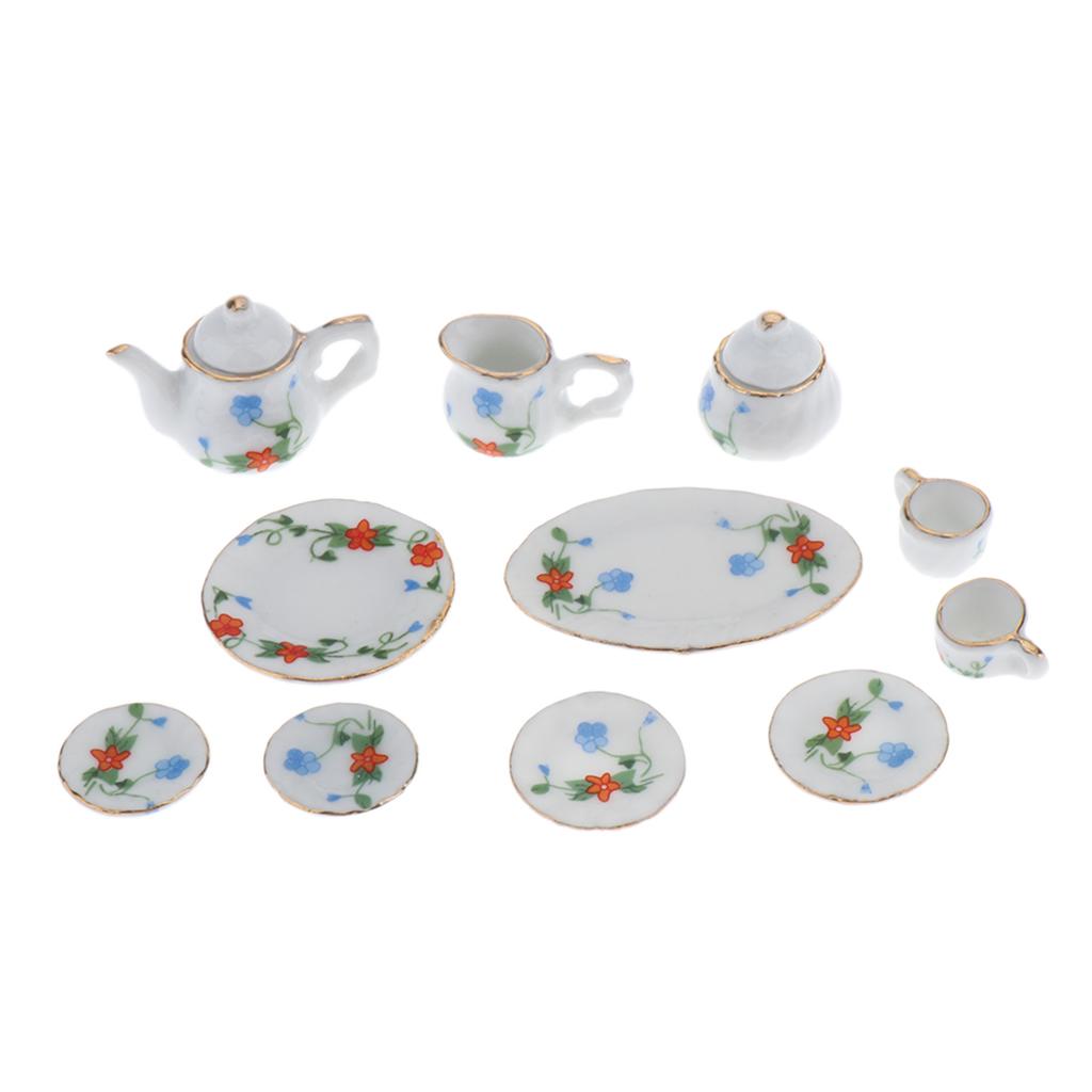 Maxbell 1/12 Scale Coffee Tea Cups Ceramic Tableware Dollhouse Kitchen Accessories E