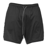Maxbell Maxbell 2 in 1 Men Running Shorts Built In Base Layer Short Pants Pocket Black M