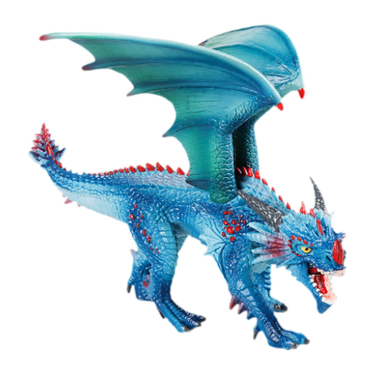 Maxbell Simulation Dragon Figurine Realistic Dragon Animal Sculpture Micro Landscape blue
