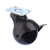 Maxbell 8 Pcs 1.5'' Swivel Ball Caster PP Wheels with Brake Lock Screw-in Universal