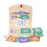 Maxbell Montessori Toy Develop Wood Mirror Puzzle for Kindergarten Household Bedroom