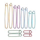 Maxbell 12Pcs Knitting Stitch Holder Set Yarn Stitch Holder Set for Needlecrafts DIY
