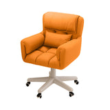 Maxbell Computer Office Chair with Wheels Decor for Bedroom Living Room Reading Room Orange