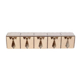 Tie Display Box Wooden for Men Tie Organizer for Vendors Closet Home Bedroom