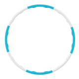 Maxbell Weighted Exercise Hoop for Adults Workout Equipment Sports Adjustable Circle White and Blue