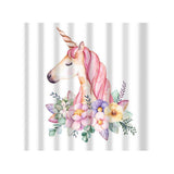 Maxbell Digital Printing Polyester Bath Shower Curtain with 12 Hook Bathroom Unicone