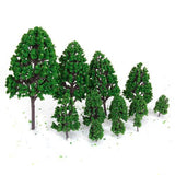 Maxbell 22 PCS 3-16 cm Green Model Trees Train Architecture War Game Scenery Layout