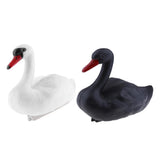 Maxbell 2x Plastic Floating Swan Decoy Hunting Fishing Garden Scarer Scarecrow Decor