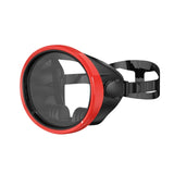 Maxbell Snorkel Diving Mask No Fogging Comfortable Portable Oval Glass Scuba Goggles red