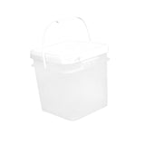 Maxbell Square Bucket Lightweight Versatile Food Storage Container for Home Painting Clear