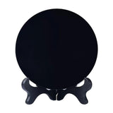 Maxbell Obsidian Circle Disc Mini Black Round Mirror Scrying Mirror S