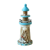 Wooden Lighthouse Ornament Desktop Display Table Decor for Home Hotel Office Sailboat