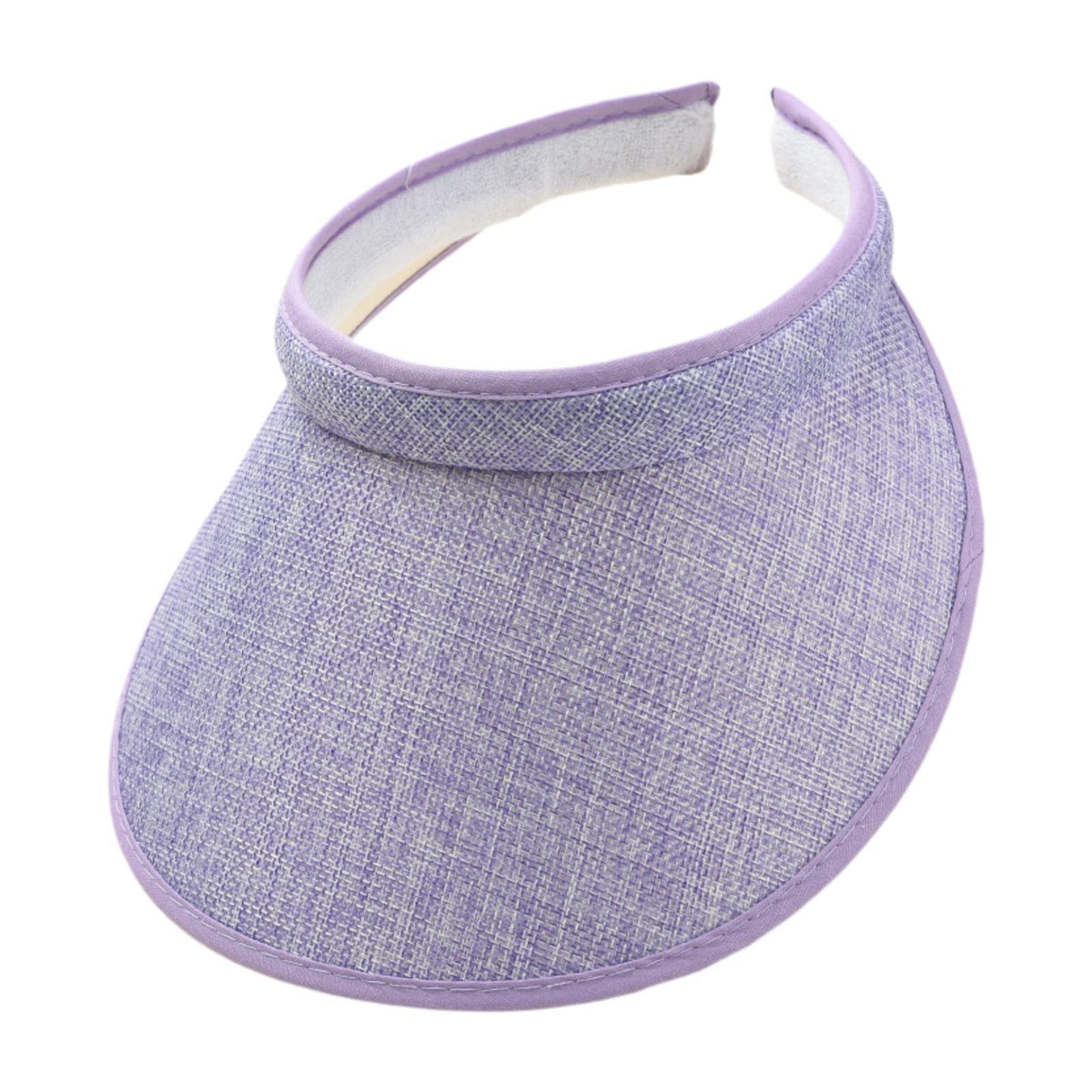 Maxbell Sun Visor Hat Comfortable Lightweight Clip on Visor for Tennis Beach Cycling Light purple