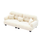 Maxbell Miniature Dollhouse Sofa Room Scene Decoration Realistic Miniature Toy Model 1 30 Beige