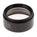 0.7X Barlow Auxiliary Objective Lens Optical Glass for Stero Microscope - 48mm Mounting Thread W.D 120mm (Black,Pack of 1) - Aladdin Shoppers