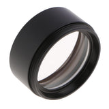 0.7X Barlow Auxiliary Objective Lens Optical Glass for Stero Microscope - 48mm Mounting Thread W.D 120mm (Black,Pack of 1) - Aladdin Shoppers