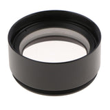 0.7X Barlow Auxiliary Objective Lens Optical Glass for Stero Microscope - 48mm Mounting Thread W.D 120mm (Black,Pack of 1) - Aladdin Shoppers