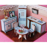 1:24 Wooden 3D Dolls House Model Handicrafted Miniature Kit With Full Furniture Set Birthday Christmas Gifts - Aladdin Shoppers