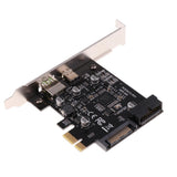 1-Port USB3.1 Type-C Interface PCI-E Extension Card With 1-Port Fast Charge Black - Aladdin Shoppers